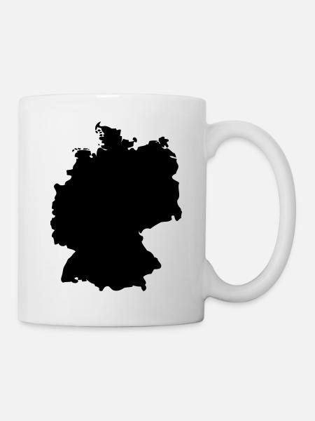 Germany, outlined, shade, outline, Germany, - Mug - white