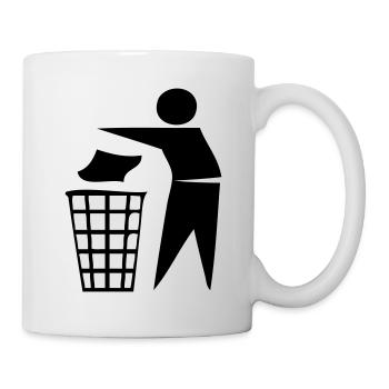 keep tidy - Tasse - Weiß - Rechts