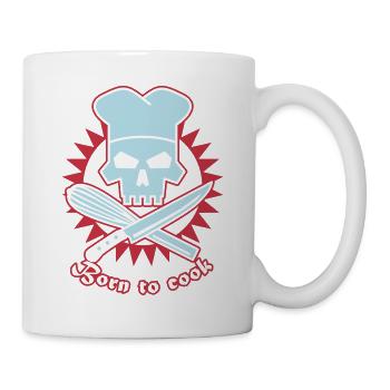 born_to_cook - Tasse - Weiß - Rechts