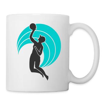 volleyball_beachvolley_v4 - Tasse - Weiß - Rechts