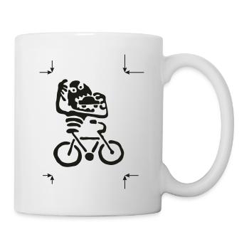 Fahrradmonster - Tasse - Weiß - Rechts