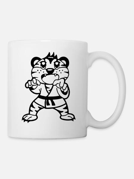 Judo Tiger - Mug blanc - blanc