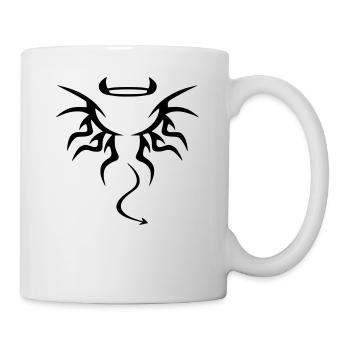 ange ou demon - Mug blanc - blanc - Droite