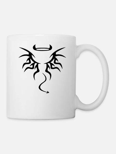 ange ou demon - Mug blanc - blanc