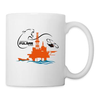 Fulmar Oil Rig Platform North Sea Aberdeen - Mug - white - Right