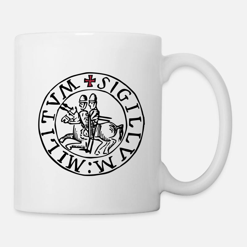 templar knights seal - Mug blanc - blanc