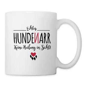 Hunde-Narr - Tasse - Weiß - Rechts