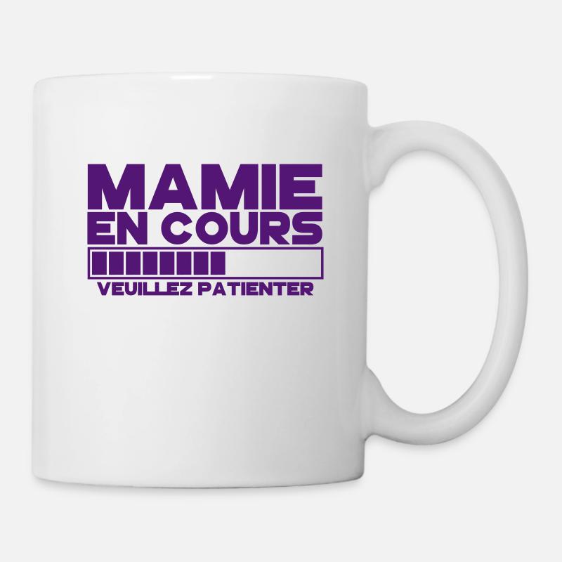 MAMIE(veuillez patienter) - Mug blanc - blanc