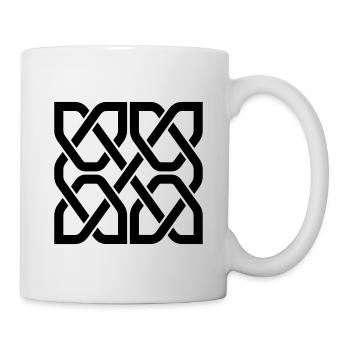 Keltische Knoten - Tasse - Weiß - Rechts