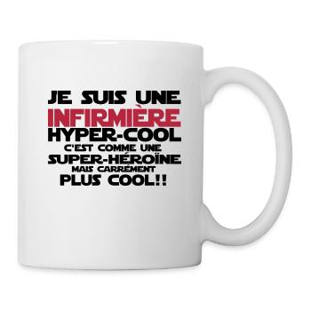 une infirmière hyper-cool - Mug blanc - blanc - Droite