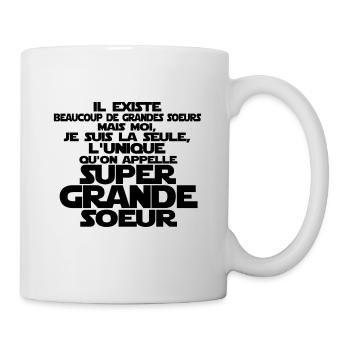 super grande soeur la seule - Mug blanc - blanc - Droite