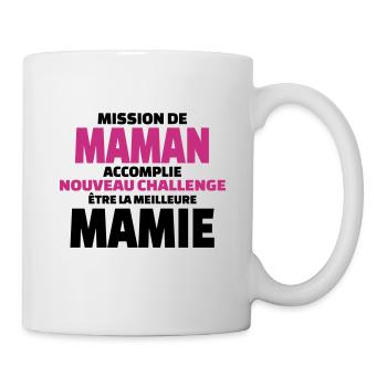 nouveau challenge être la meilleure mamie - Mug blanc - blanc - Droite