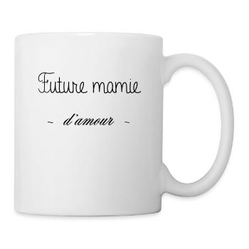 FUTURE MAMIE D AMOUR - Mug blanc - blanc - Droite