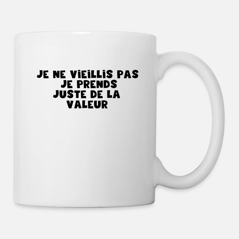 juste de la valeur - Mug blanc - blanc