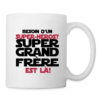 super grand frère est là - Mug blanc - blanc - Droite