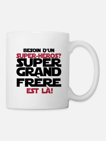 super grand frère est là - Mug blanc - blanc