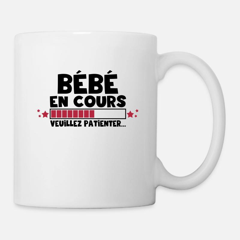 Bébé en cours,grossesse,famille - Mug blanc - blanc