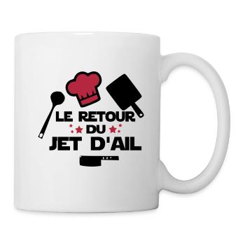 le retour du jet d'ail,citations,chef,cuisine - Mug blanc - blanc - Droite