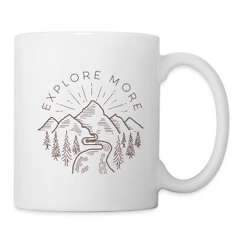Explore more - Tasse - Weiß - Rechts