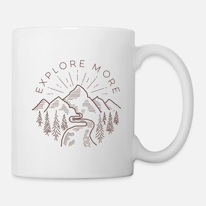 Explore more - Mug blanc - blanc
