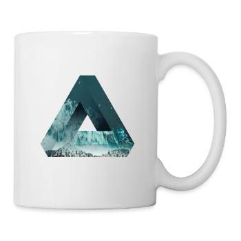 Penrose triangle Optical illusion sea and nature - Mug - white - Right