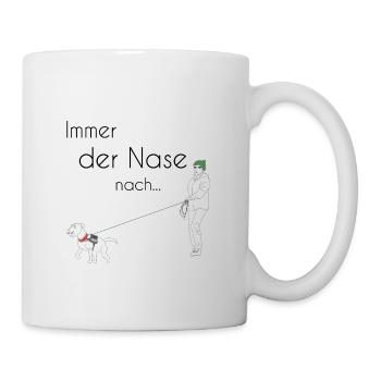Mantrailing - Tasse - Weiß - Rechts