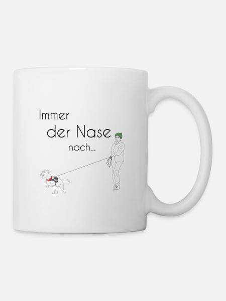 Mantrailing - Tasse - Weiß