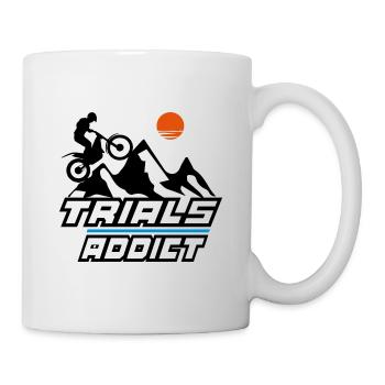 trials addict - Tasse - Weiß - Rechts