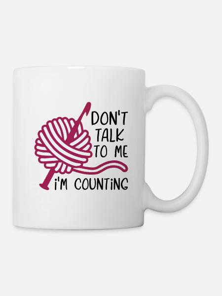 Ne me parle pas, je compte - Mug blanc - blanc