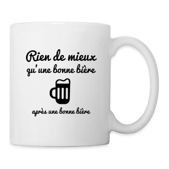 rien de mieux qu'un bière,humour,drôle,alcool - Mug blanc - blanc - Droite