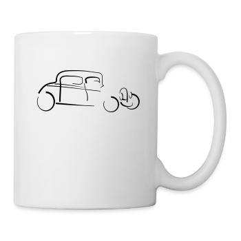 Hot Rod - Tasse - Weiß - Rechts