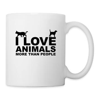 I Love Animals - Mug - white - Right