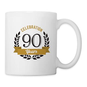 90 years birthday celebration - Mug - white - Right