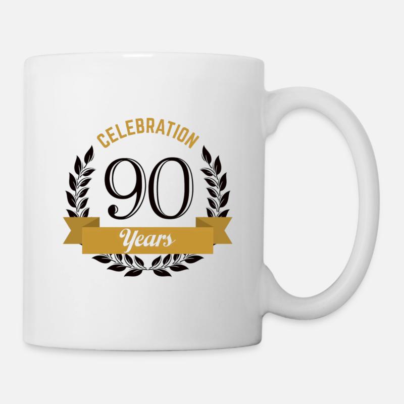 Anniversaire de 90 ans - Mug blanc - blanc