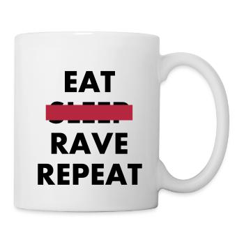 EAT SLEEP RAVE REPEAT - Mug - white - Right