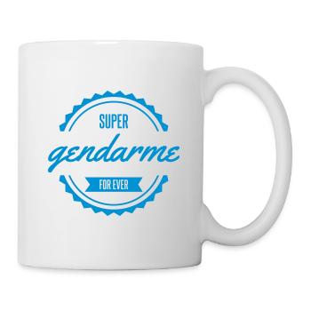 super gendarme armée métier - Mug blanc - blanc - Droite