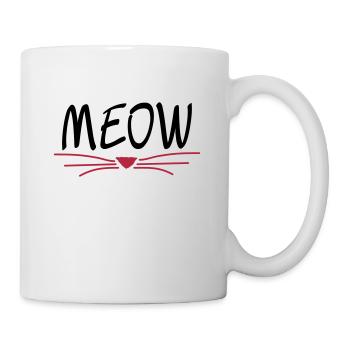 MEOW - Tasse - Weiß - Rechts