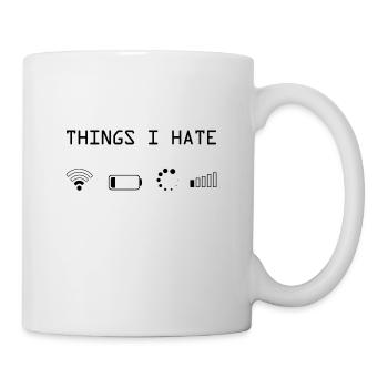 dicton drôle - Choses que je déteste - Gamer Zocker - Mug blanc - blanc - Droite