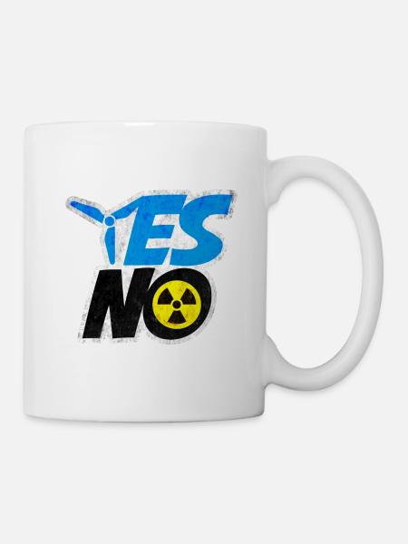 YES Windenergie NO Atomenergie | Umweltschutz - Tasse - Weiß