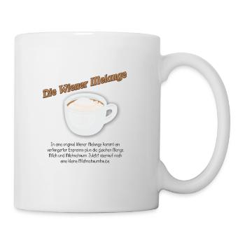 die Wiener Melange - Tasse - Weiß - Rechts