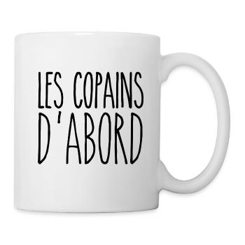 Les copains d'abord - Mug blanc - blanc - Droite