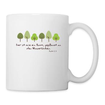 Baum gepflanzt - Tasse - Weiß - Rechts
