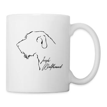 IRISH WOLFHOUND Profil Hunde Windhunde Wilsigns - Tasse - Weiß - Rechts