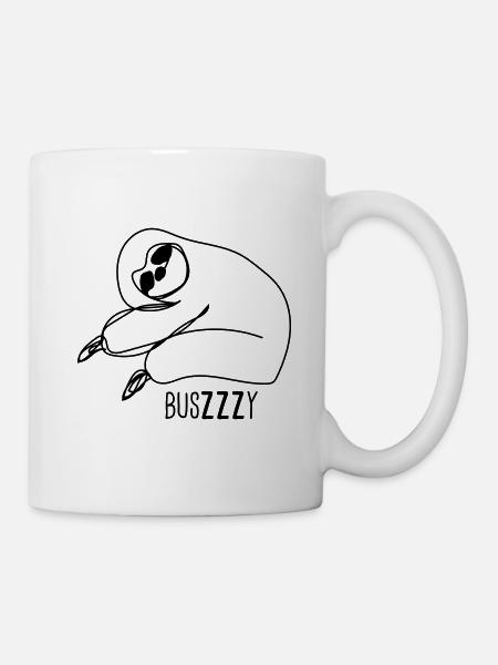 sleeping sloth - Mug - white