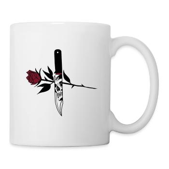 Rose & Knife - Tasse - Weiß - Rechts
