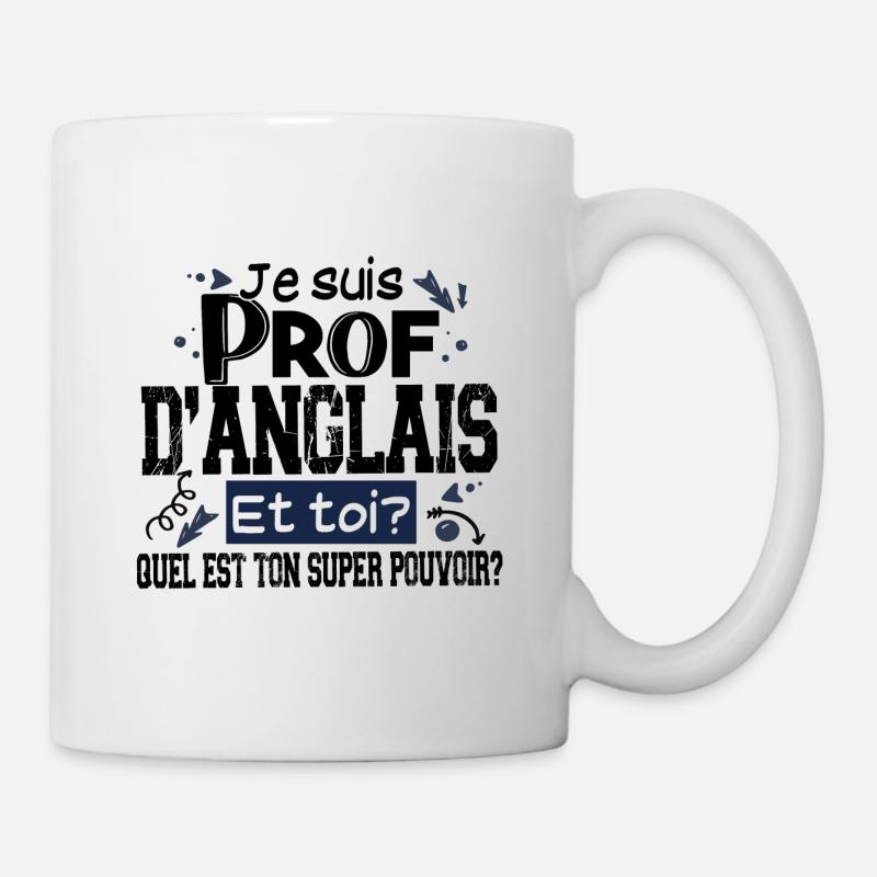 Prof Anglais Professeur English Teacher Collège - Mug blanc - blanc