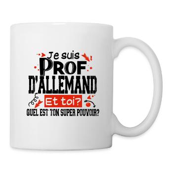 Prof Allemand Professeur Collège Allemagne Noël - Mug blanc - blanc - Droite