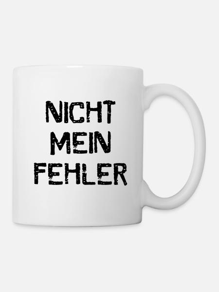 Unschuldig Unschuldslamm Nicht mein Fehler Ausrede - Tasse - Weiß
