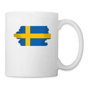 Suède Drapeau Scandinavie Drapeau suédois - Mug blanc - blanc - Droite