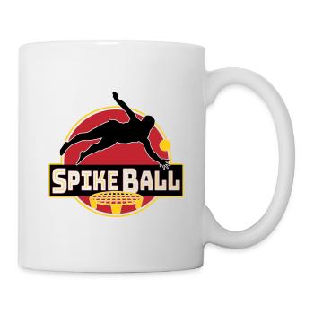 Farbe änderbar-Roundnet Spikeball Spikeballspieler - Tasse - Weiß - Rechts